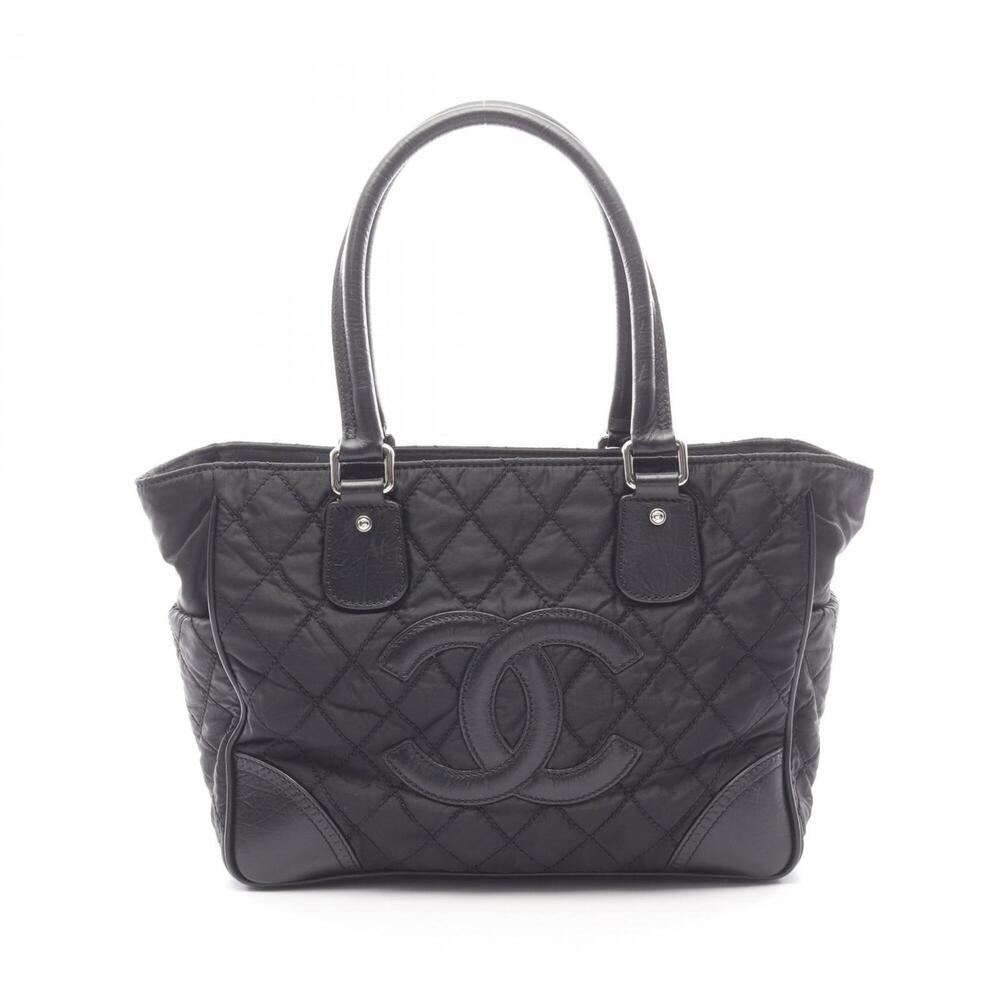 CHANEL Black Leather Tote Bag - Picture 1 of 10